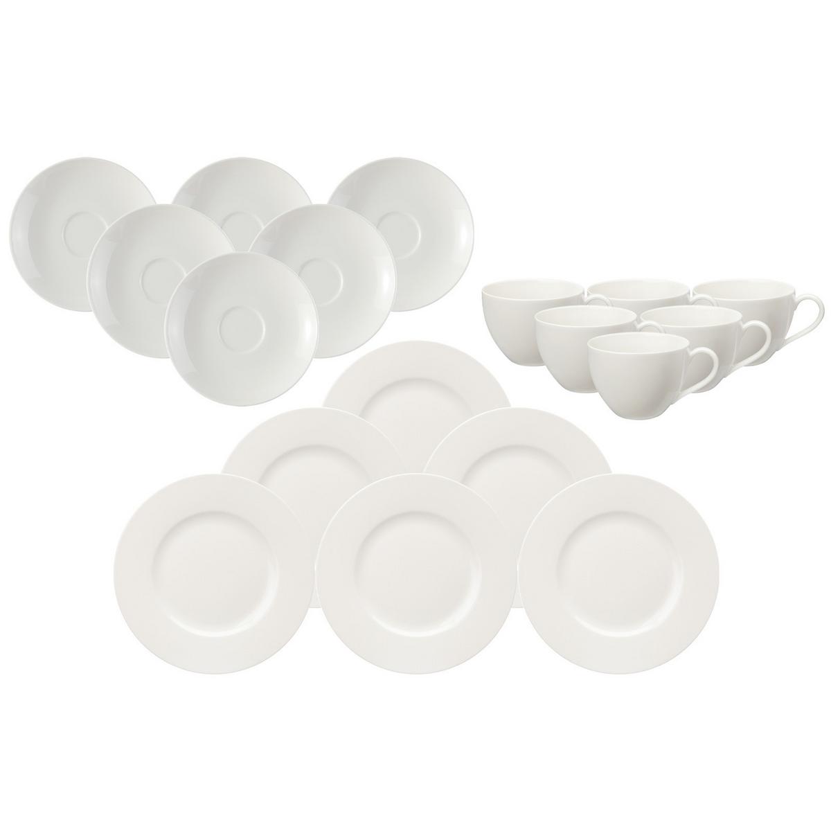 KAFFEE SET Basic White weiß 18-tlg. - Weiß, Keramik (19.7/32.4/34.8cm) - vivo | Villeroy & Boch Group
