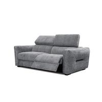 SOFA CALVERA 3-Sitzer mit 1 Relaxfunktion, grau - Grau, Holzwerkstoff/Textil (204/79/106cm) - Wozimo