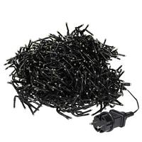 LED LICHTERKETTE 11m Warmweiß - Schwarz, Kunststoff (1400cm) - ECD-Germany