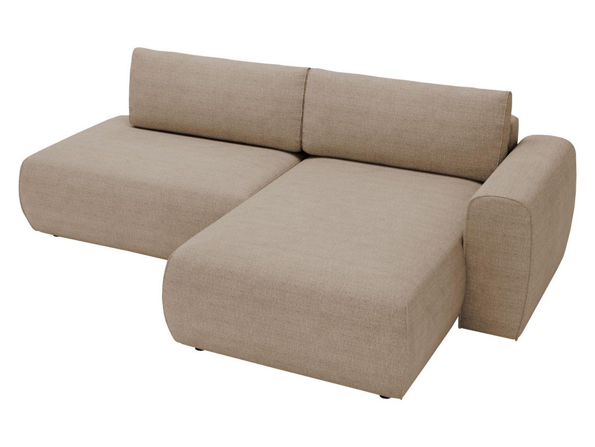 ECKSOFA Mila - Hellbraun/Schwarz, Holzwerkstoff/Kunststoff (164/264cm) - MIRJAN24