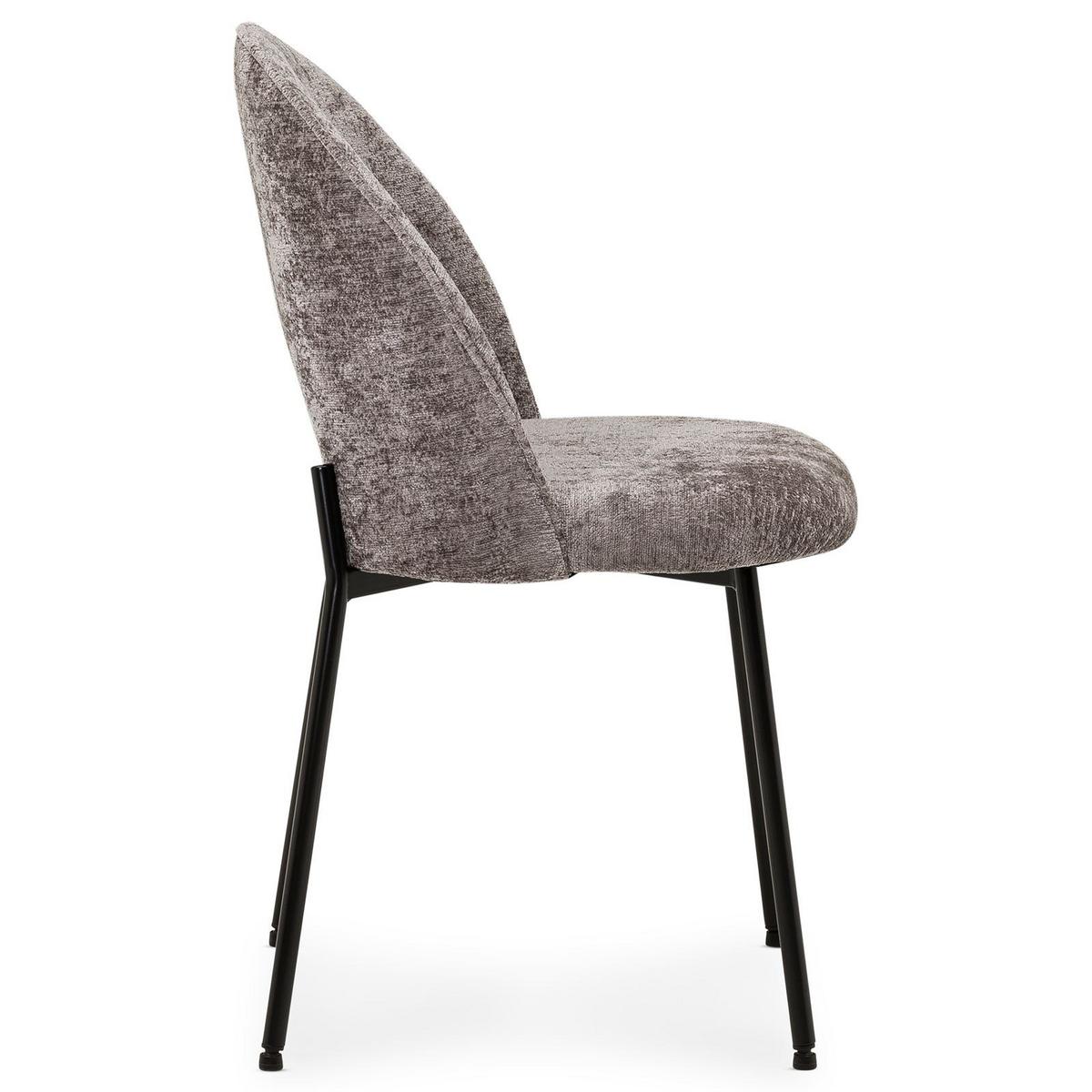 ESSZIMMERSTÜHLE SERENA 2er-Set grau - Grau, Textil (46/83/53cm) - IDIMEX