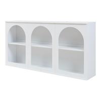 SIDEBOARD Trorhun - Weiß, Holzwerkstoff (30/80/160cm) - [en.casa]