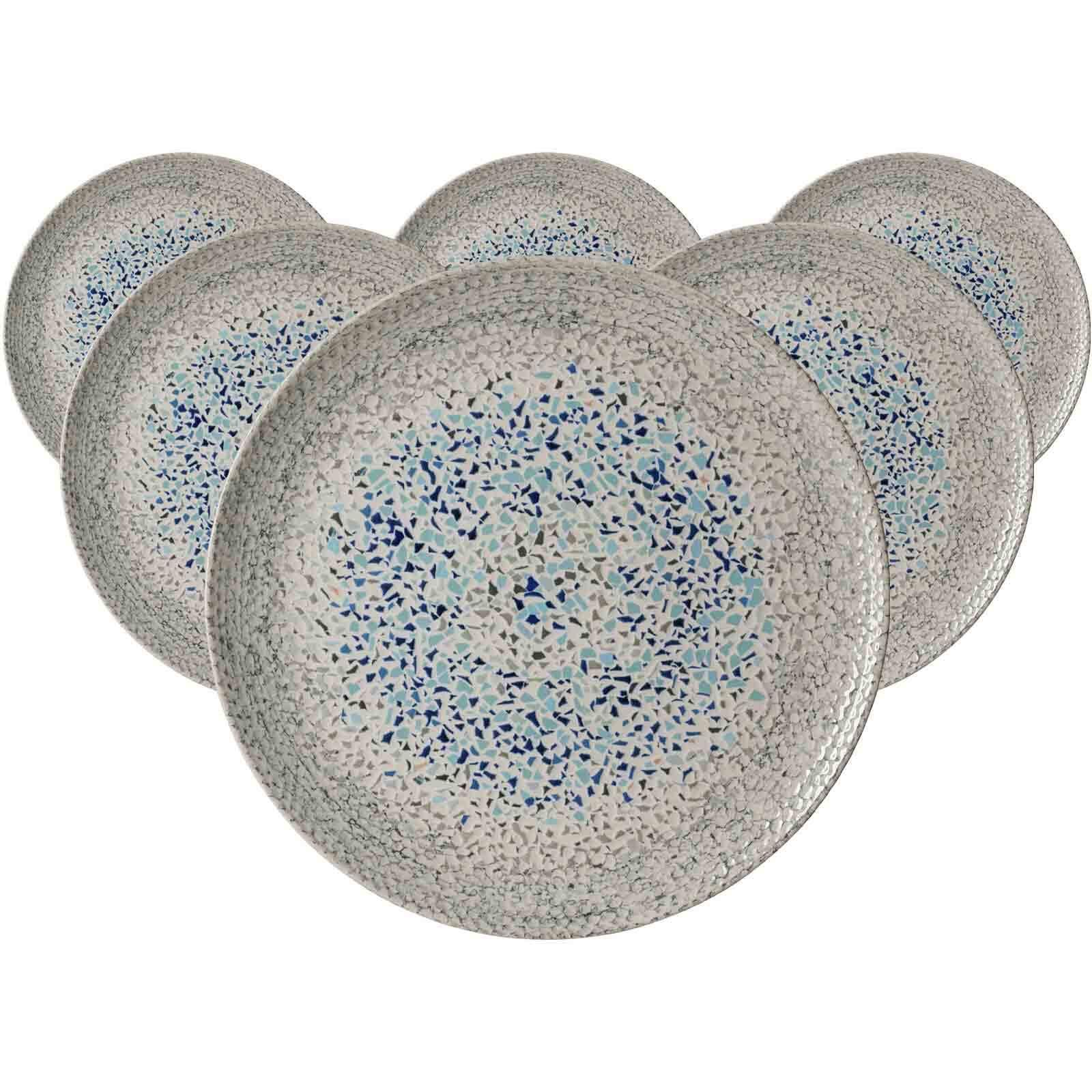 PLATZTELLER Rimini grau ø 32 cm 6er Set - Grau, Keramik (32cm) - Ritzenhoff Breker