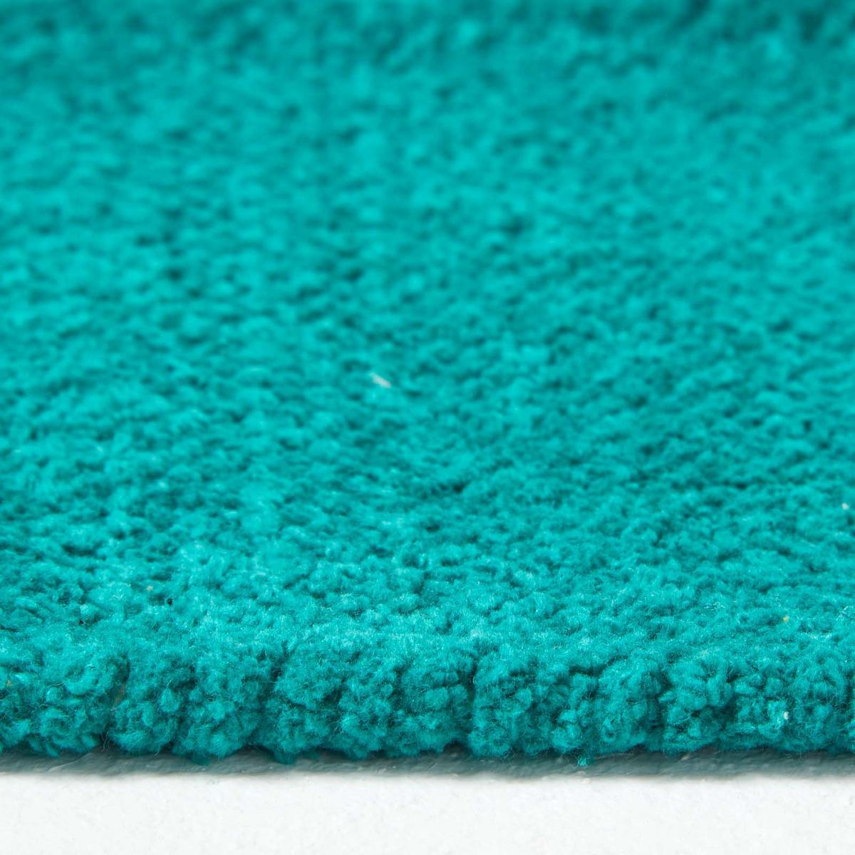 HANDWEBTEPPICH-LÄUFER Chenille 66/200 cm - Petrol, Textil (66/200cm) - Homescapes