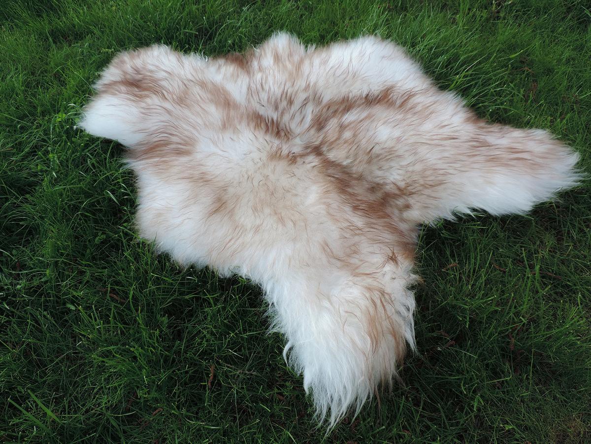 SCHAFFELL Natur Lammfell Weich Flauschig Wohnteppich, Mufflon, ca. 110 cm - Hellbraun, Fell (60/110cm) - Provellus