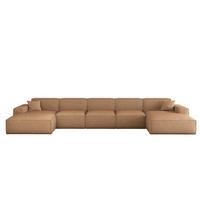 WOHNLANDSCHAFT Celes Premium Xl Artico - Rotbraun, Holzwerkstoff/Textil (462/73/165cm) - Fun Möbel