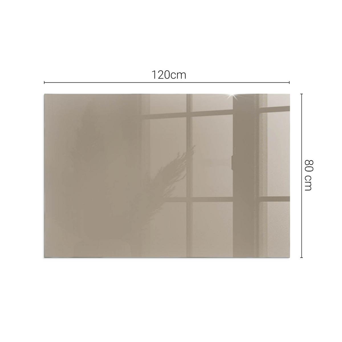 GLASPLATTE für Kamin 120x80 cm - Braun, Glas (120/80/0.4cm) - TULUP