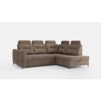 ECKSOFA Wendie - Braun, Holzwerkstoff/Textil (250/200cm) - Fun Möbel