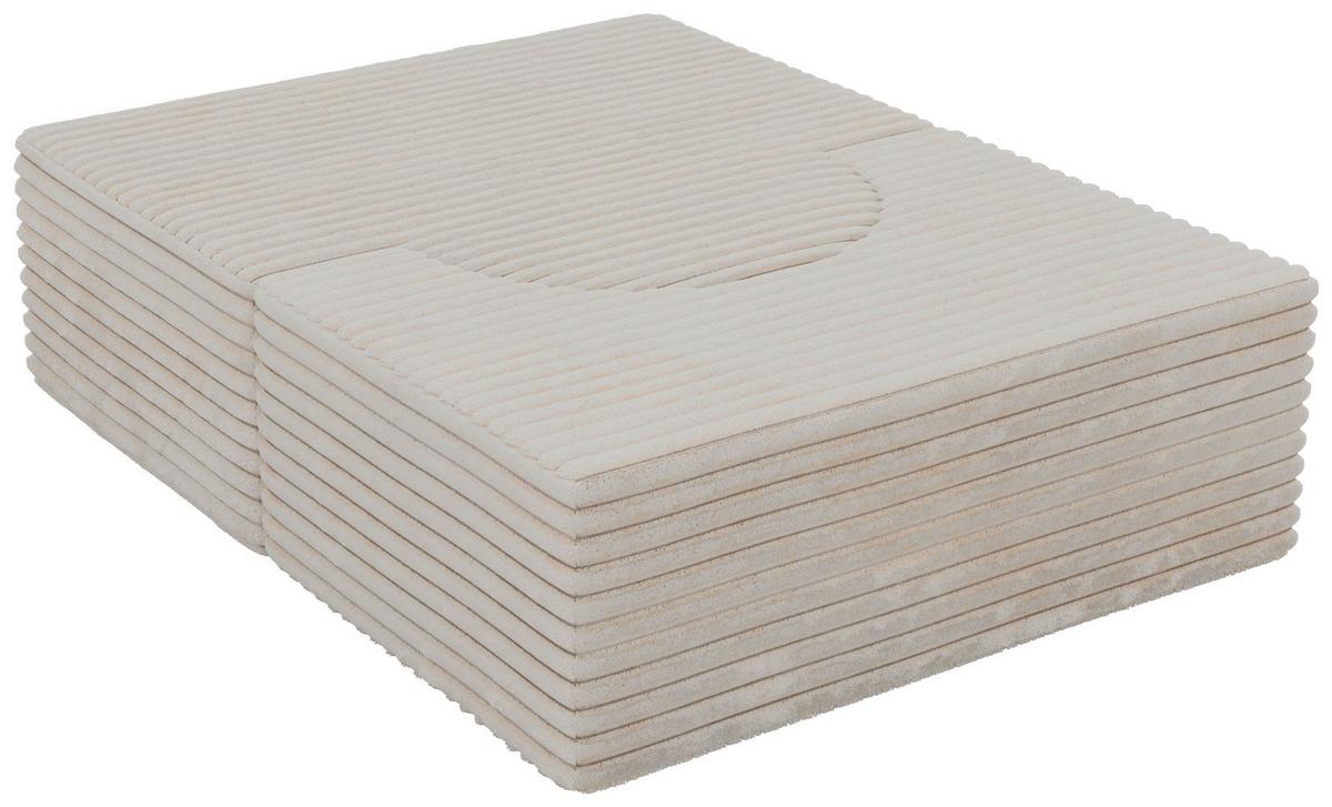 1-SITZER BODENSOFA SANOA - Beige Cord - Beige, Textil (100/68/96cm) - MKS