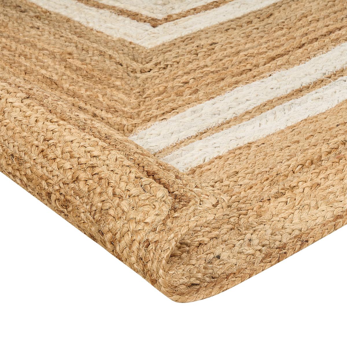 TEPPICH geflochten Beige 160/230 cm Elmali - Beige, Naturmaterialien (160/230cm) - Beliani