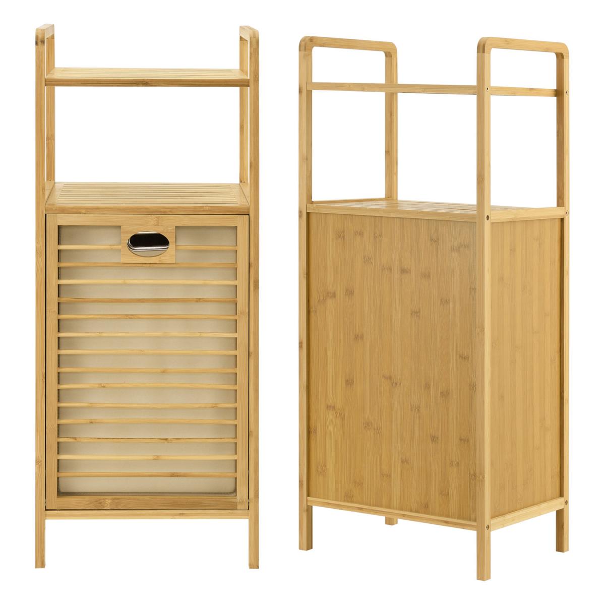 WÄSCHEREGAL Rendalen - Naturfarben, Holz (40/95/30cm) - [en.casa]