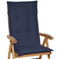 HOCHLEHNERAUFLAGE Loft HL 120/50/6 Dunkelblau - Dunkelblau, Textil (50/6/120cm) - Beautissu 