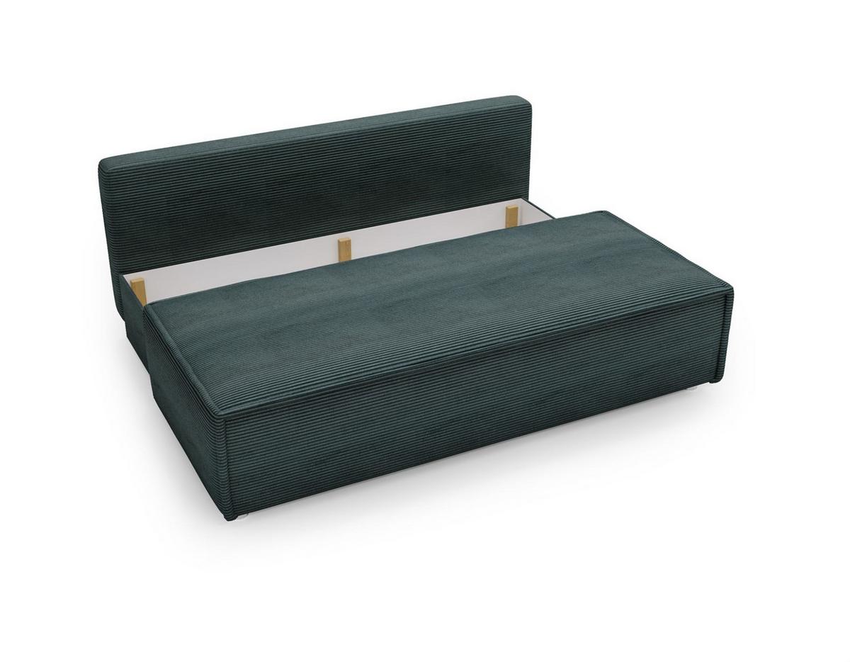 SCHLAFSOFA Amanda In Zoom - Hellgrau, Holzwerkstoff/Textil (200/89/100cm) - Fun Möbel