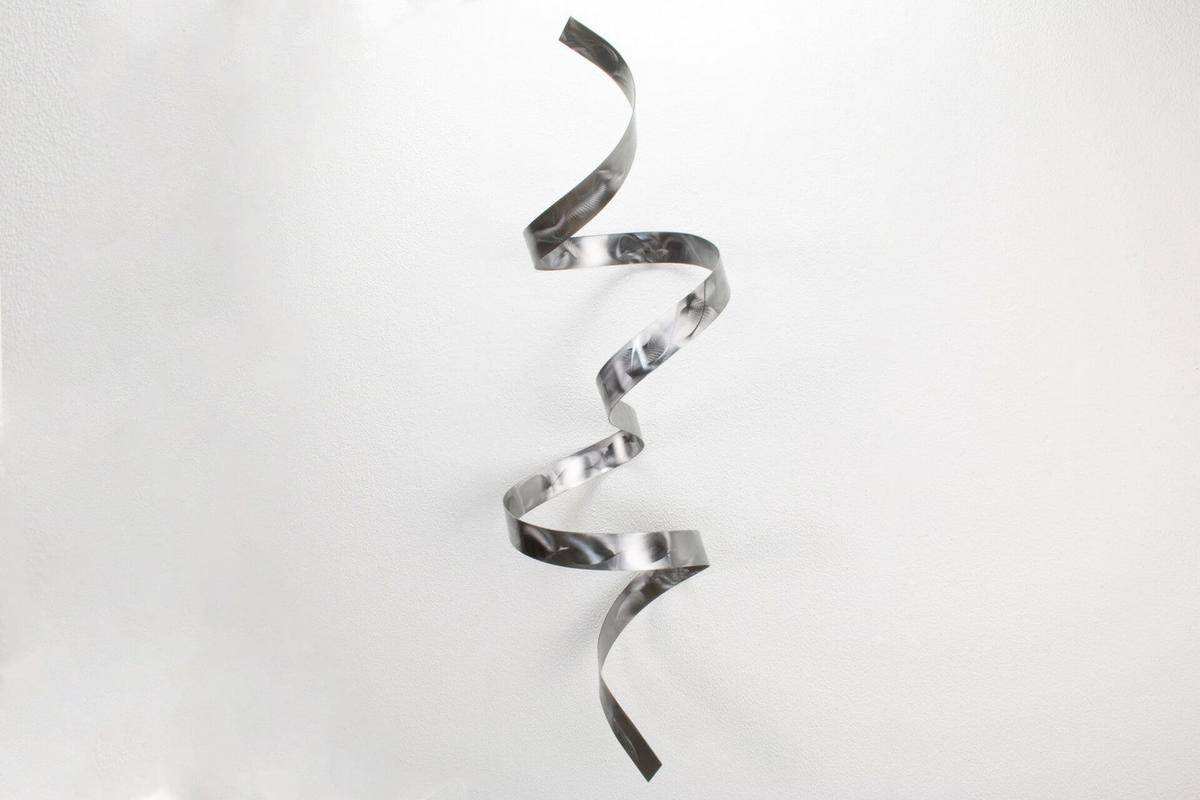 WANDDEKO Silber 95/34 cm - Silberfarben, Metall (4.07/34/28cm) - KUNSTLOFT