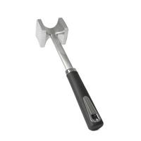 FLEISCHKLOPFER doppelseitig - Silberfarben, Metall (27cm) - Intirilife