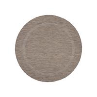 TEPPICH Outdoor ALSTER in Braun, einfarbig, Ø 200 cm - Braun, Textil (200/200cm) - KADIMA DESIGN