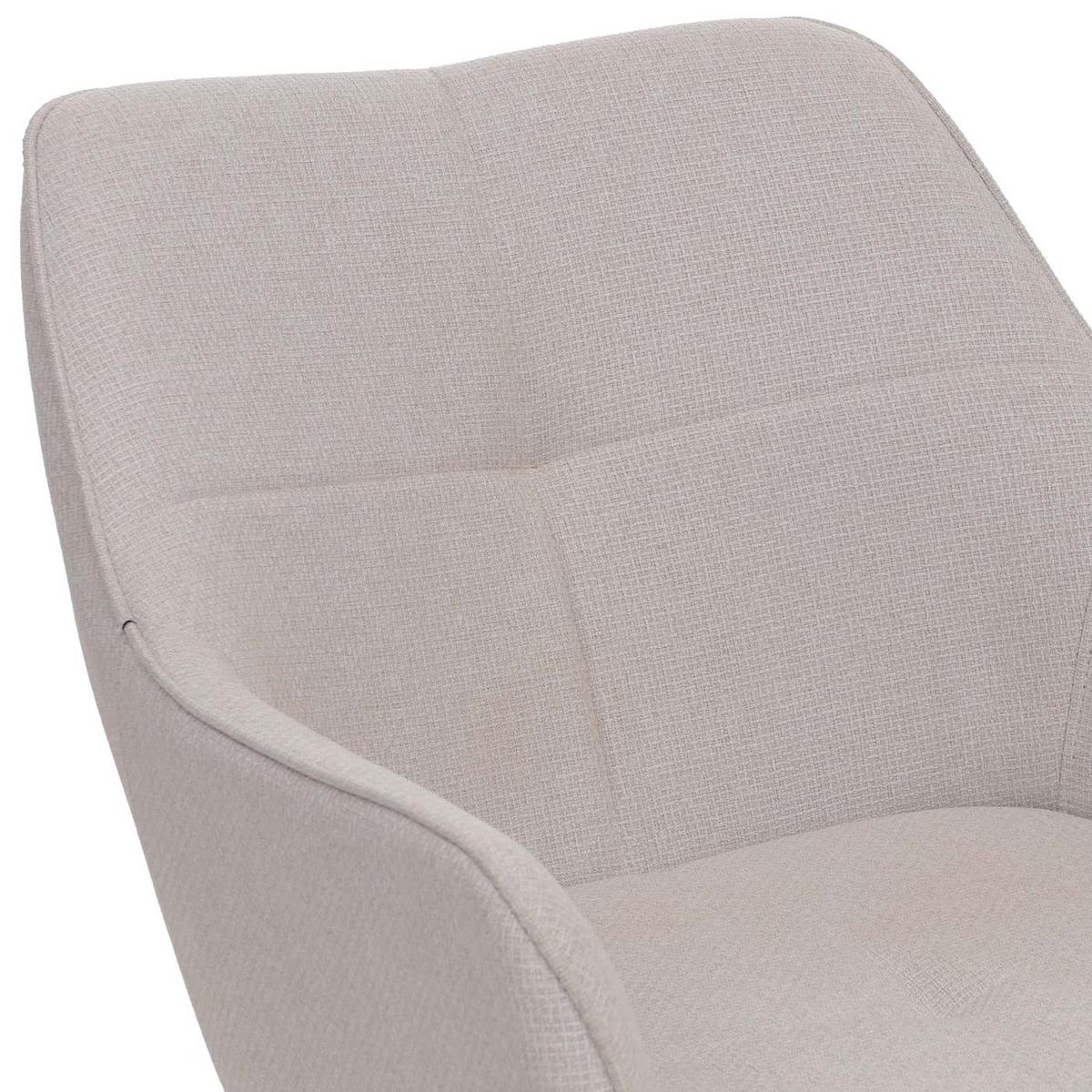 ESSZIMMERSTUHL Schwarz, Cremeweiß 2er-Set - Creme/Schwarz, Textil (53/80/59cm) - MCW