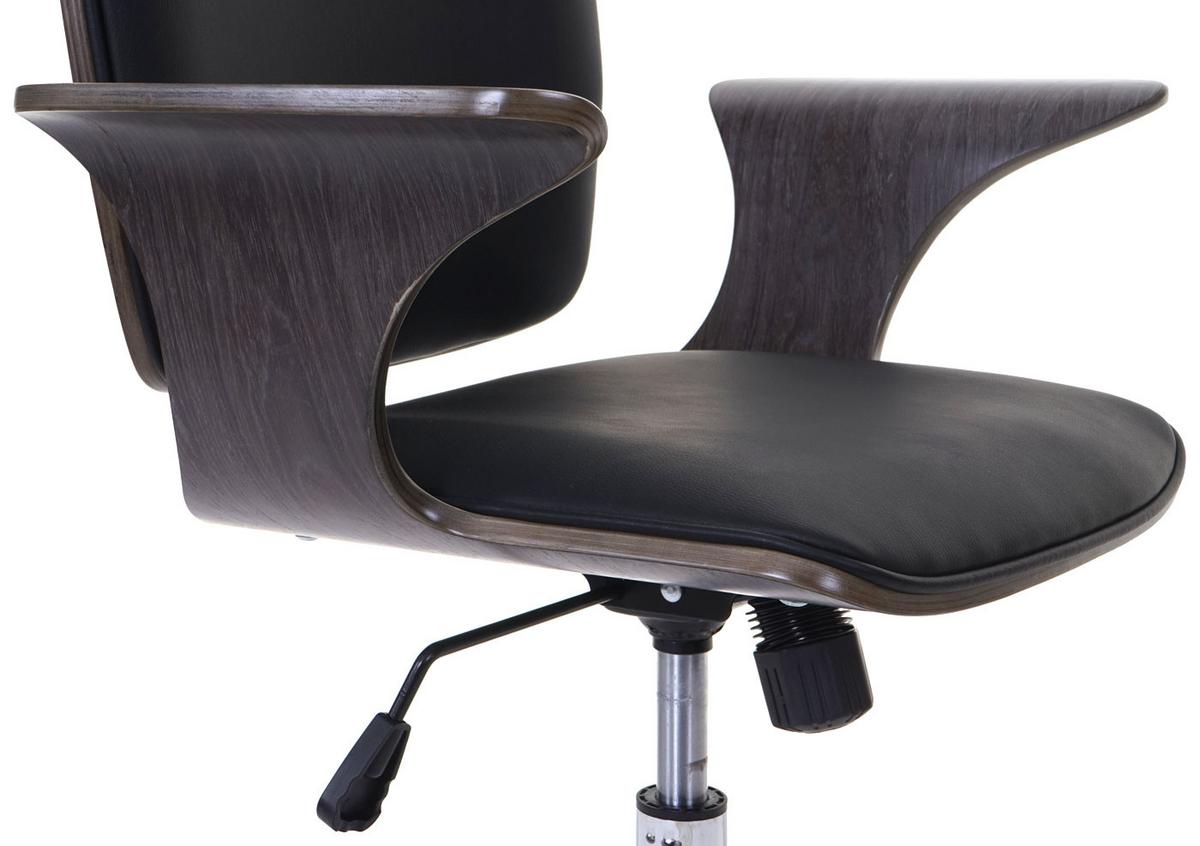 BÜROSTUHL Grau, Schwarz - Schwarz/Grau, Holz (66/101/67cm) - MCW