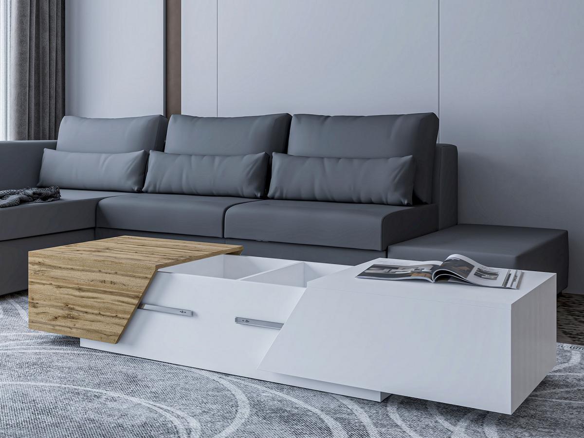 COUCHTISCH Ceelias - Anthrazit, Holzwerkstoff (60/124/42cm) - MIRJAN24
