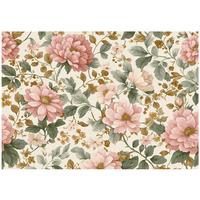 FOTOTAPETE Blumen Vintage Beige 400x280 cm - Multicolor, Papier (400/280cm) - Wallarena