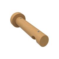 TRÄGER FÜR GARDINENSTANGEN INNENLAUF 20 mm Ø, Talent 1-läufig, Buche - Buchefarben, Holz (15/5.3/5.3cm) - INTERDECO