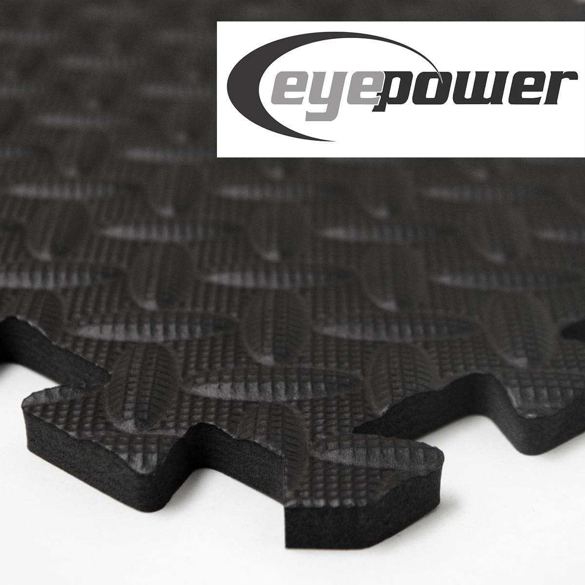 PUZZLEMATTE, 9er Set, 30x30x1cm, Schwarz - Schwarz, Kunststoff (30/30cm) - eyepower
