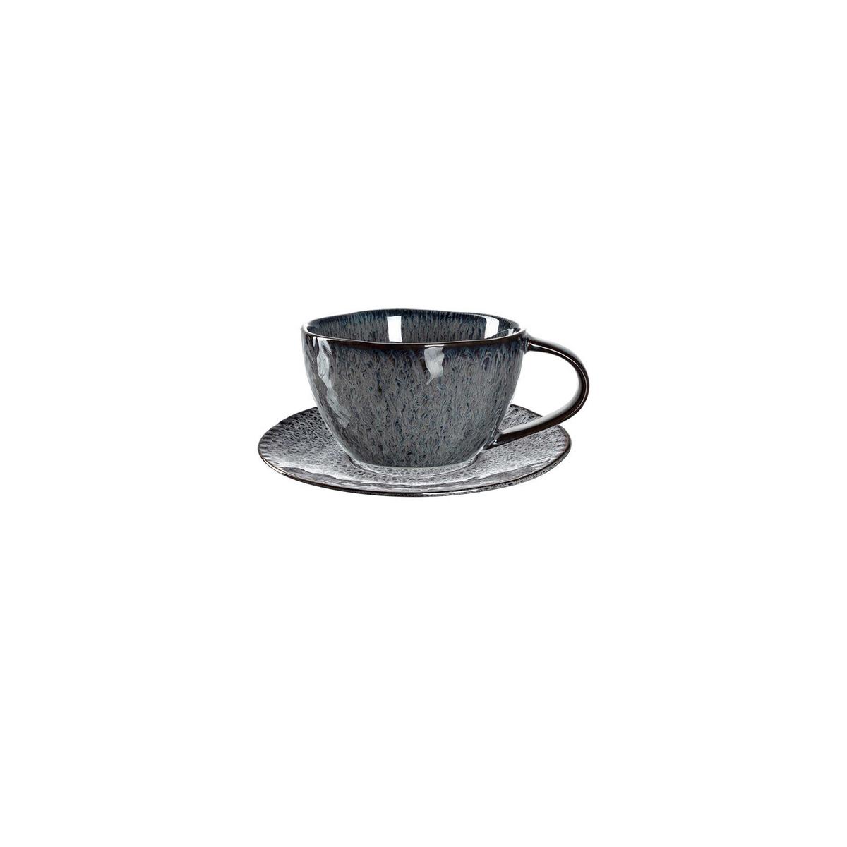 CAPPUCCINOTASSEN Matera Anthrazit 180 ml 4-tlg. - Anthrazit, Keramik (0.29L) - Leonardo Living
