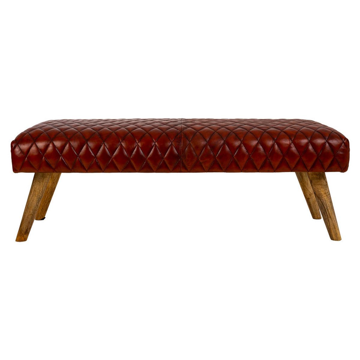 BANK 115x53x38 cm - Braun, Fell (115/38/53cm) - Wanderlust