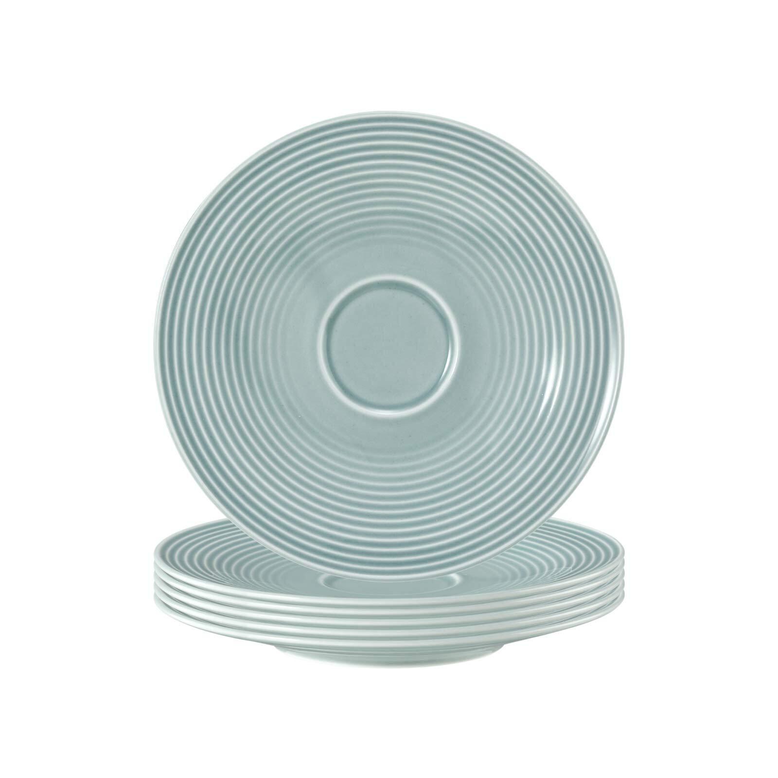 UNTERTASSEN Beat Color Glaze Arktisblau ø 16,7 cm 6er Set - Blau, Keramik (16.7cm) - Seltmann Weiden