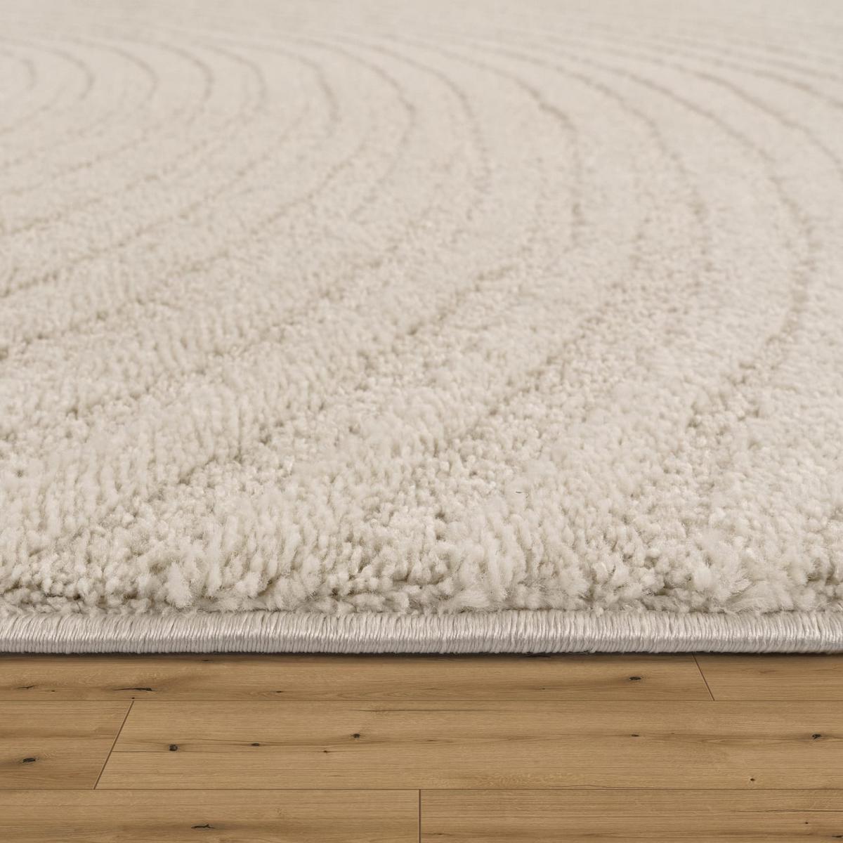 FLACHWEBETEPPICH Boho Creme 80 x 250 cm - Creme, Kunststoff (80/250cm) - TT Home