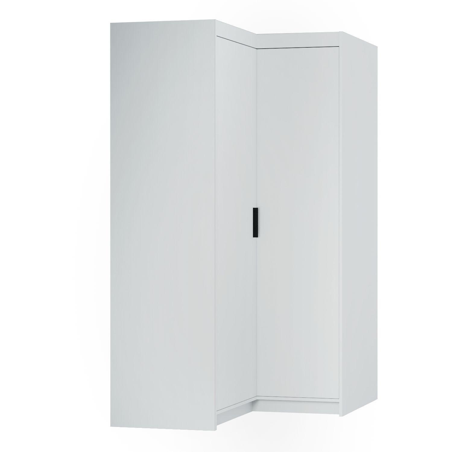 DREHTÜRENSCHRANK ELENORA 97,8/190,5/97,8cm 2-türig Weiß - Weiß, Holzwerkstoff (97.8/190.5/97.8cm) - MASSENO