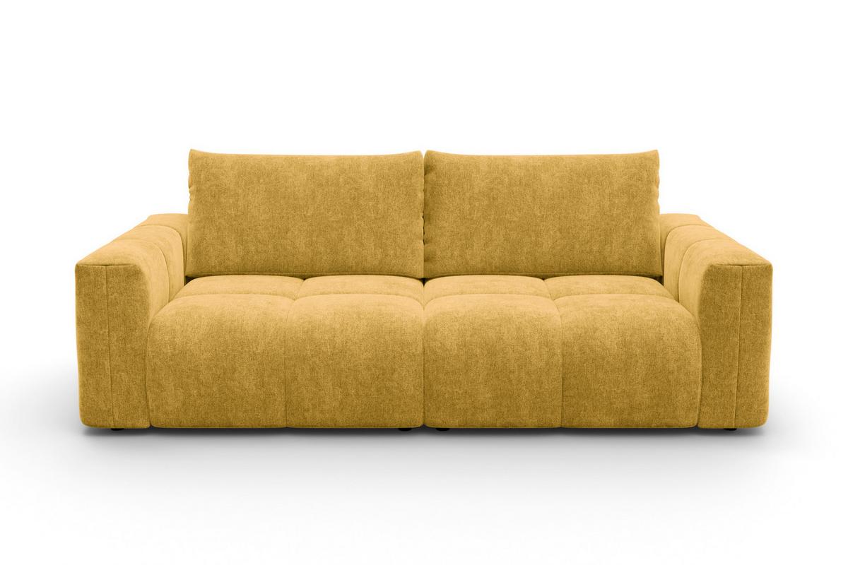 SOFA VERONA 3-Sitzer, Gelb - Gelb/Schwarz, Holz/Textil (224/83/110cm) - Courtois Laville
