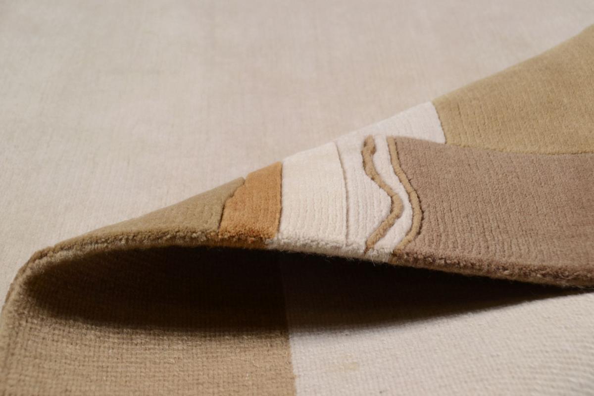 WOLLTEPPICH Avanti 120x180 cm - Sandfarben, Textil (120/180cm) - THEKO