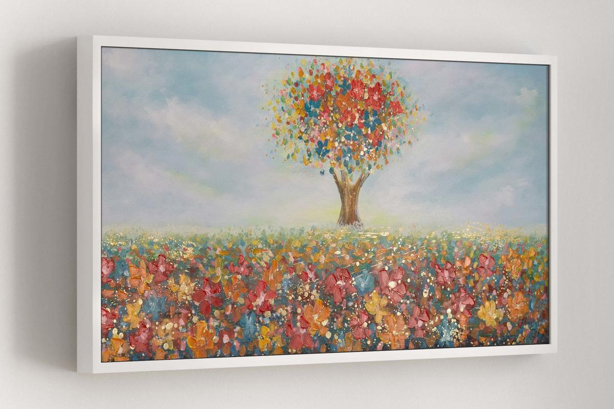 ACRYLBILD HANDGEMALT 120/60 cm - Multicolor, Holz/Textil (120/60cm) - KUNSTLOFT