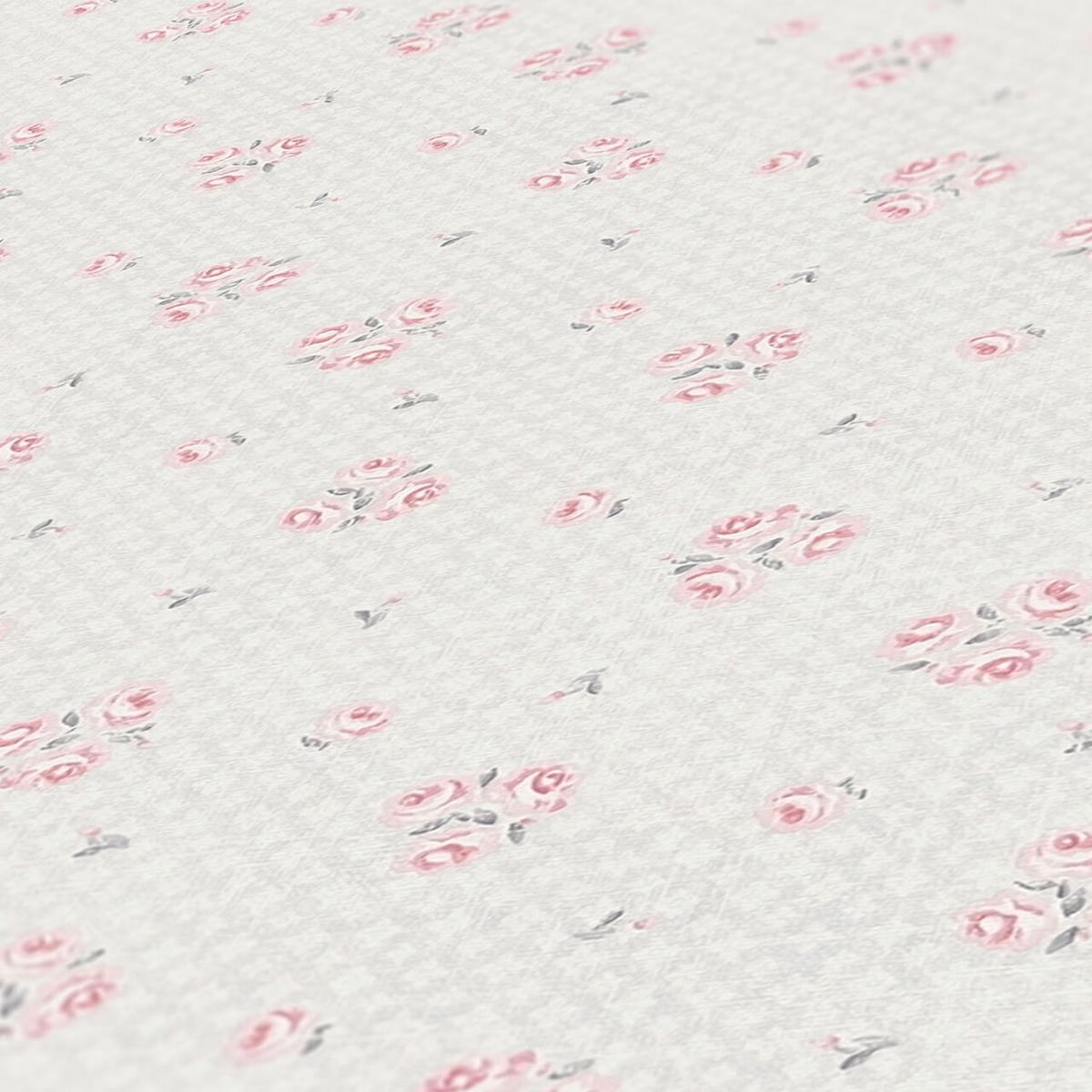 VLIESTAPETE Grau 53/1005 cm - Rot, Kunststoff/Textil (53/1cm) - KUNSTLOFT
