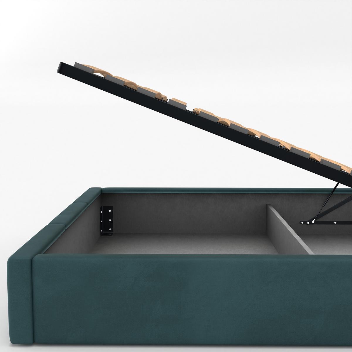 POLSTERBETT für Schlafzimmer Bett mit Stauraum Türkis 90x200 - Türkis, Holzwerkstoff/Metall (90/200cm) - Muralo