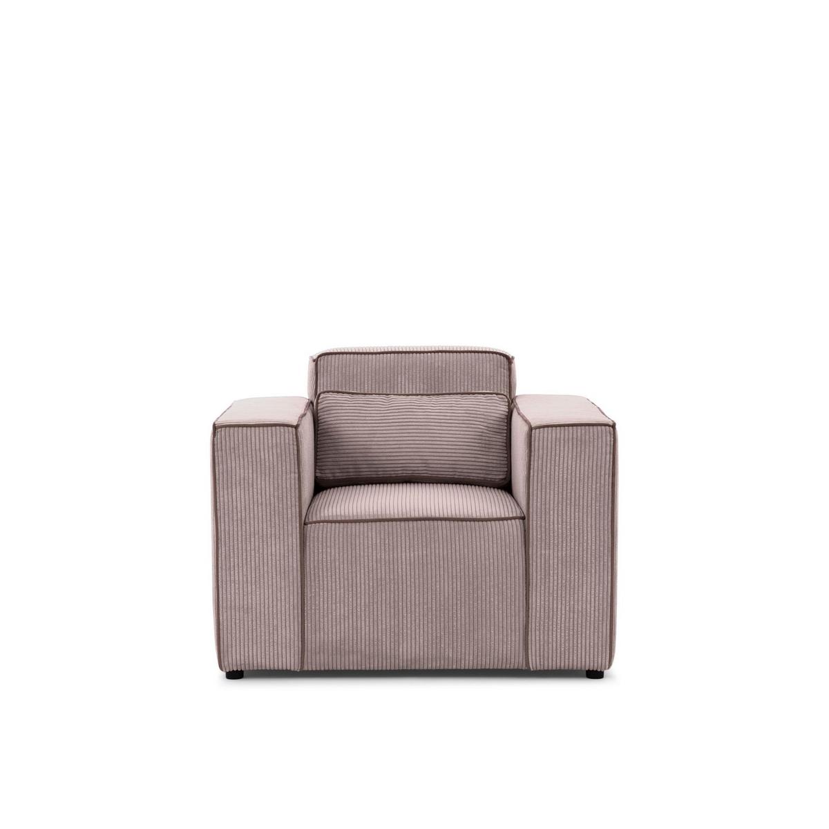 SESSEL Waldo In In Poso - Altrosa, Holzwerkstoff/Textil (101/80/92cm) - Fun Möbel
