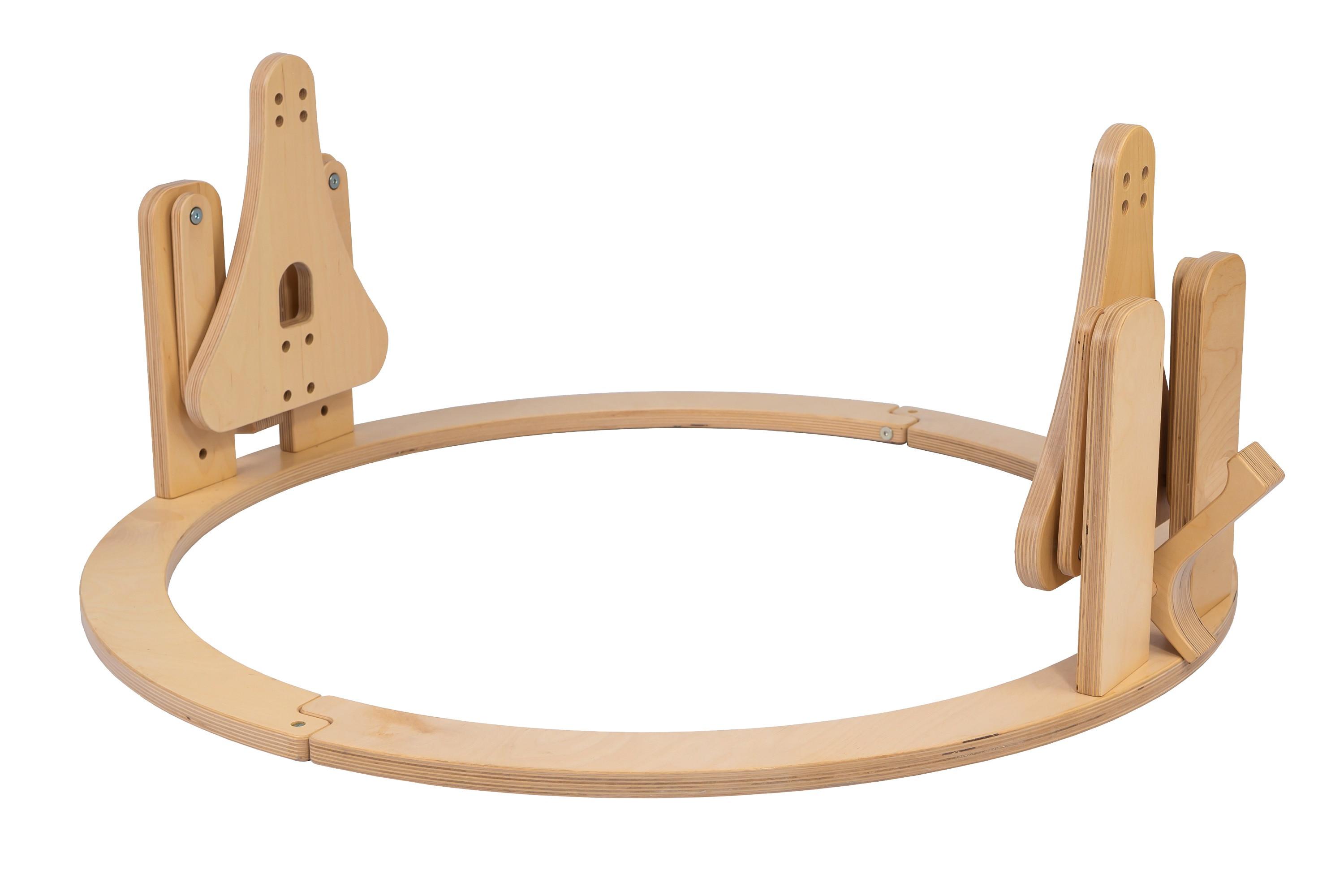 SCHAUKELGESTELL mit Wiegefunktion für Babybett 7in1, ohne Bett - Naturfarben, Holz - waldin
