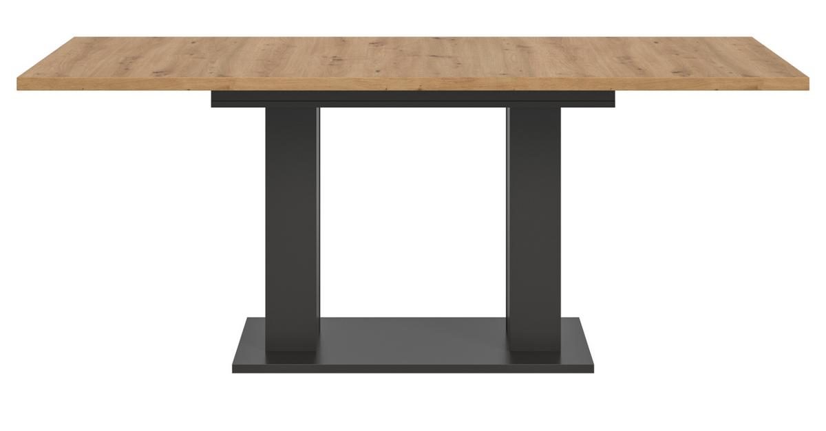 ESSTISCH grau, Eiche Artisan Küchentisch ausziehbar 150 - 190 cm - Eiche Artisan/Grau, Holzwerkstoff/Metall (150/90/76cm) - Inn.Furn