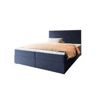 BOXBETT MADO 160x200 cm mit Matratze und Topper - Blau - Blau, Holz (160/200cm) - MASSENO
