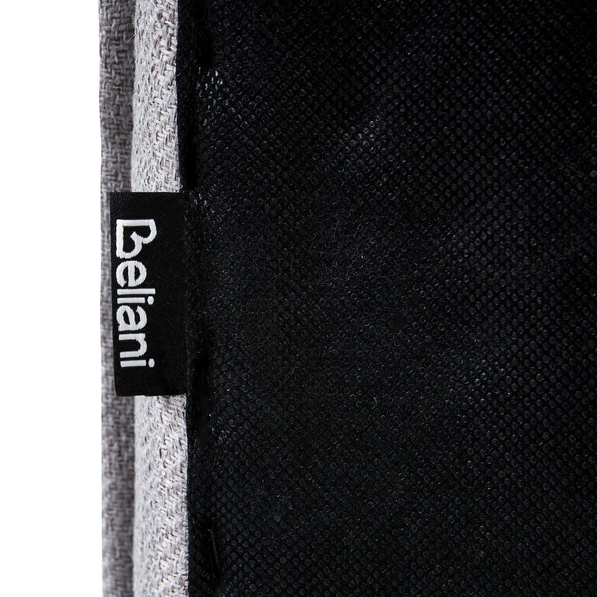 BETT mit Lattenrost 90/200 cm Stoff Hellgrau Sennez - Hellgrau, Textil (90/200cm) - Beliani