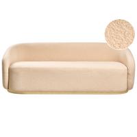 2-SITZER-SOFA Bouclé Beige Sipo - Beige, Textil (206/74/75cm) - Beliani