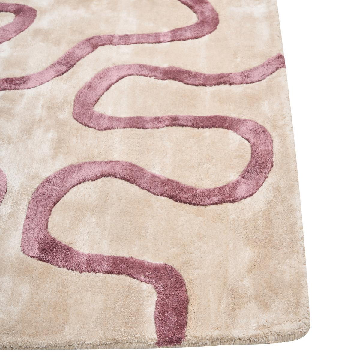 TEPPICH Beige 160/230 cm Viskose Kappar - Beige, Textil (160/230cm) - Beliani