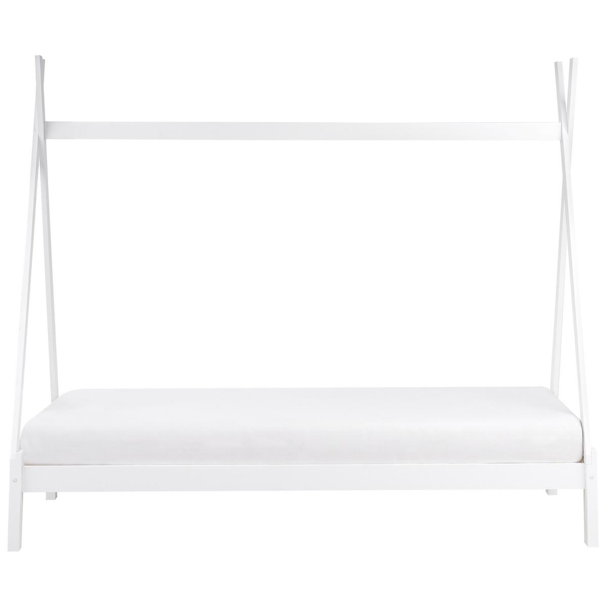 KINDERBETT 90x200 cm Weiß Devay - Weiß, Holz (90/200cm) - Beliani