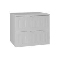 WASCHTISCHUNTERSCHRANK 60.6cm Soline Weiß - Weiß, Holzwerkstoff (60.6/52.2/46.5cm) - Petits-meubles