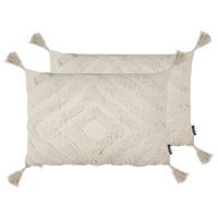 DEKOKISSEN Beige 40/60 cm Crataegus - Beige, Textil (60/40/10cm) - Beliani