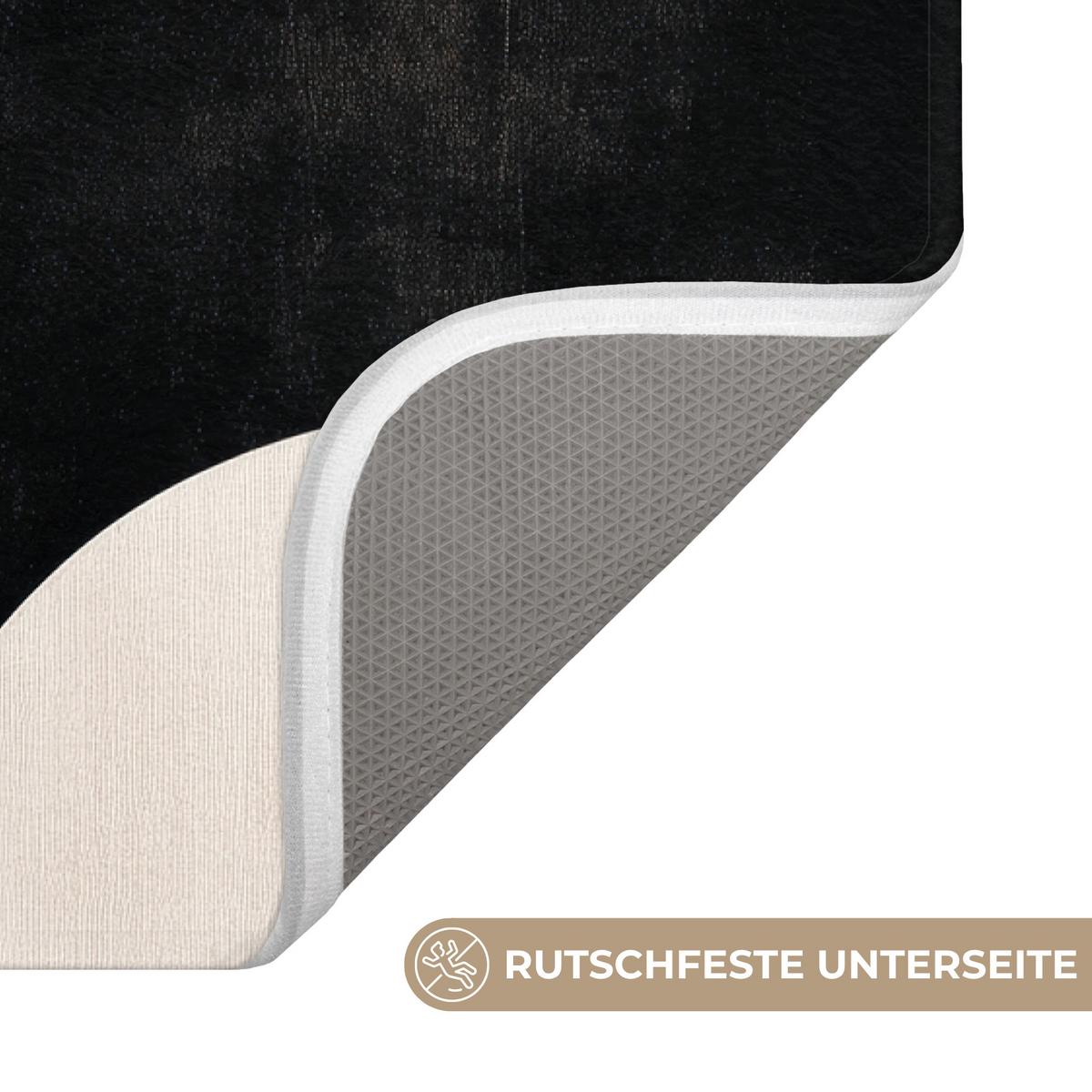 WC-VORLEGER Abstrakt - Japandi - Beige - Modern WC Teppich 40x60 cm - Beige, Textil (40/1cm) - OnlyWow
