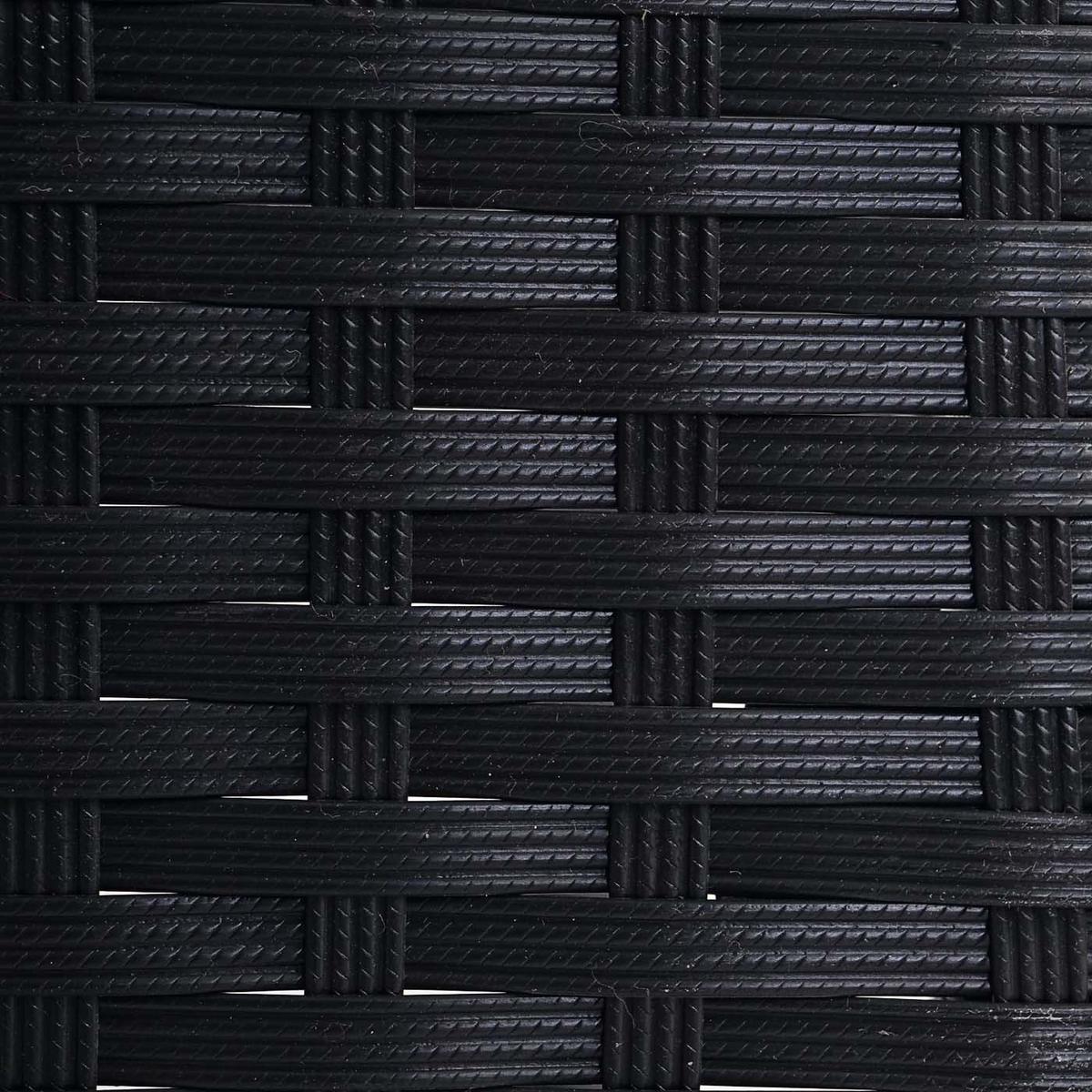 3-SITZER POLY-RATTAN GARTENBANK Anthrazit, Grün - Anthrazit/Grün, Kunststoff (154/82/60cm) - MCW