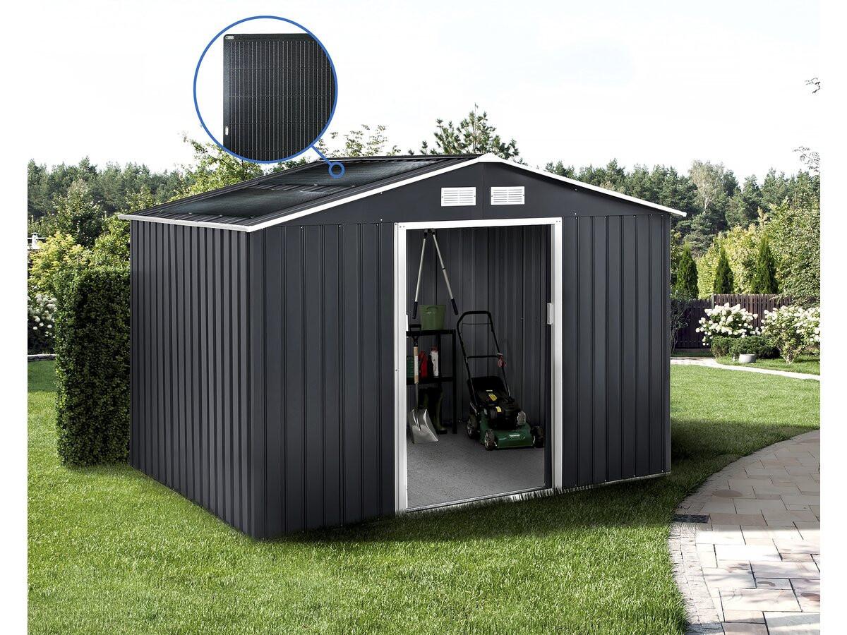 METALL-GARTENHAUS vegas Grau - Grau, Metall (245/267/245cm) - Habitat Garten