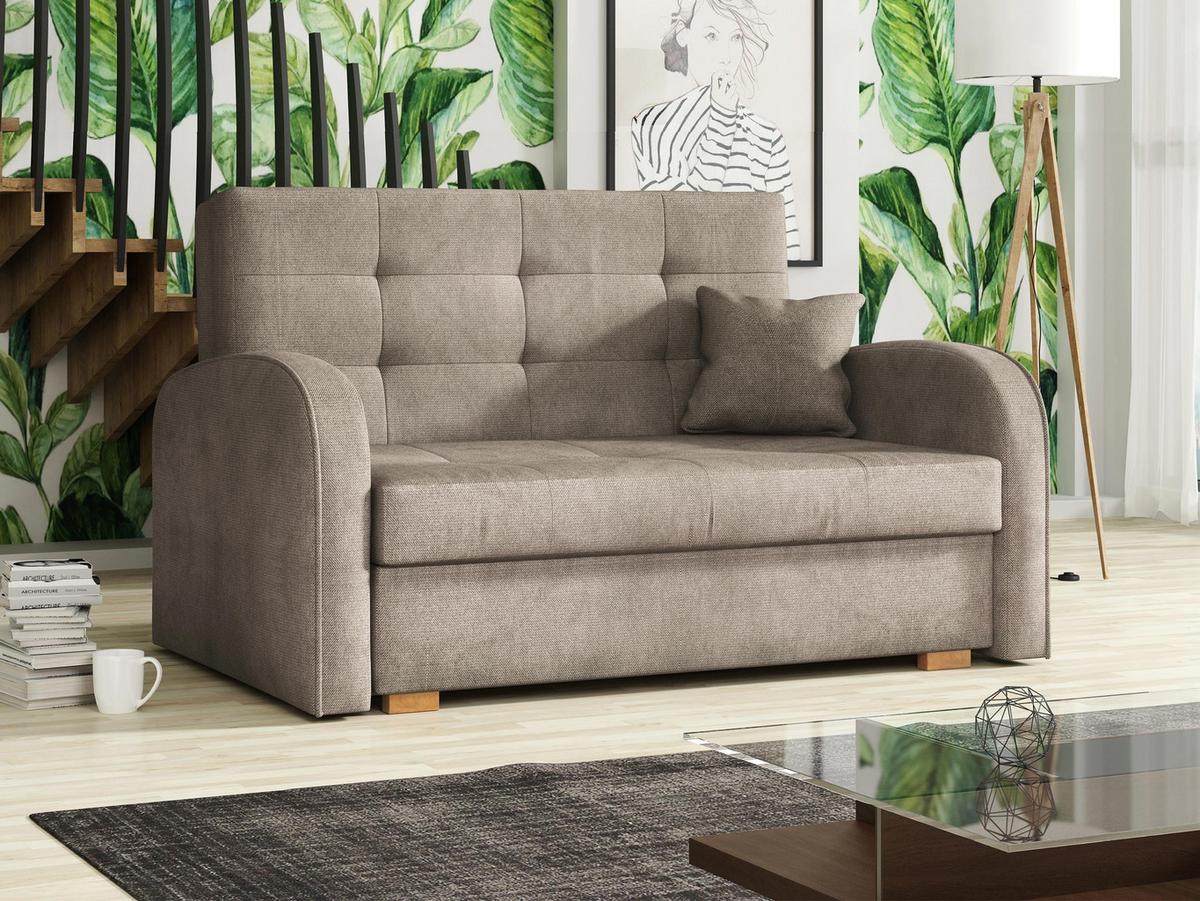 SCHLAFSOFA Viva Gold II - Beige/Braun, Holz/Textil (133/85/98cm) - MIRJAN24